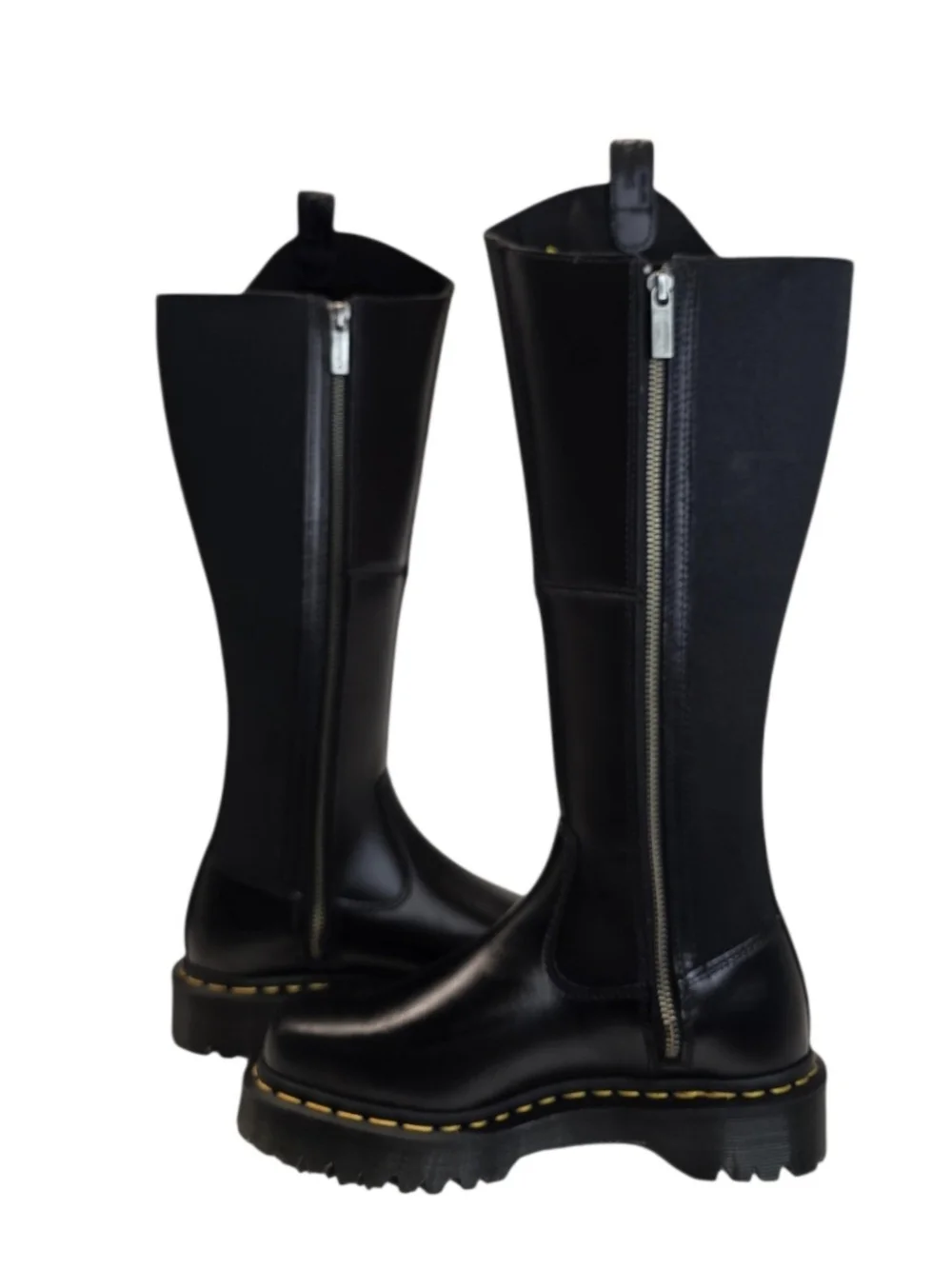 New Dr. Martens Women's Amaayah Hi Leather Bex Riding Boots Knee High Size 6